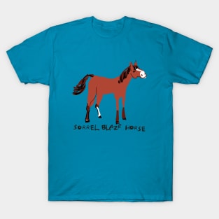 Sorrel white blaze horse T-Shirt